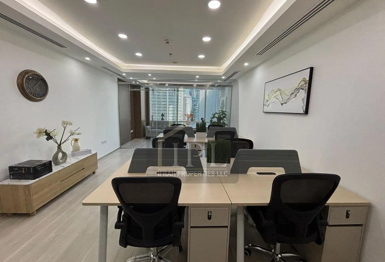 Fully furnished office with glass partition for rent in Tamani Arts Tower