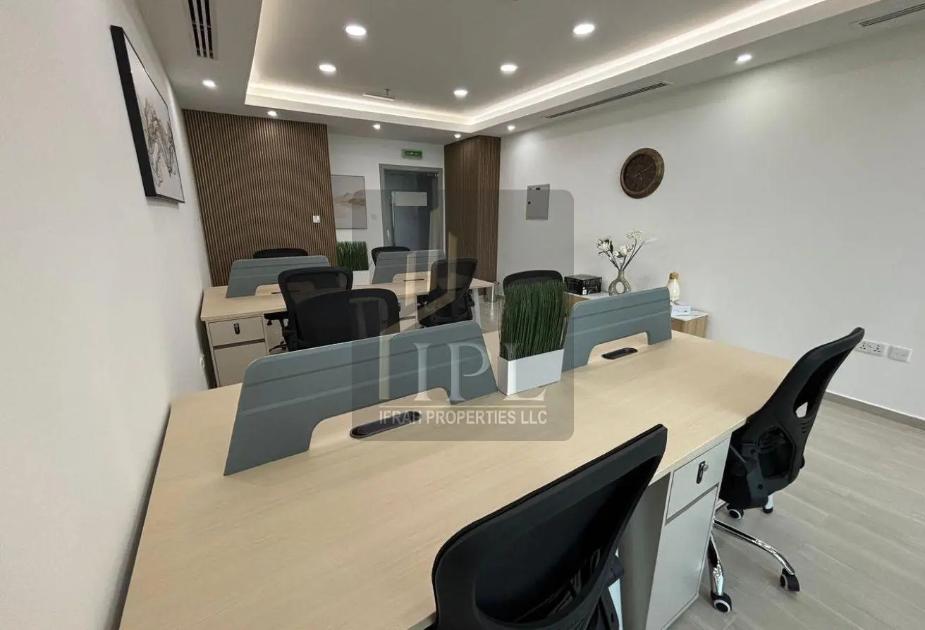 Fully furnished office with glass partition for rent in Tamani Arts Tower