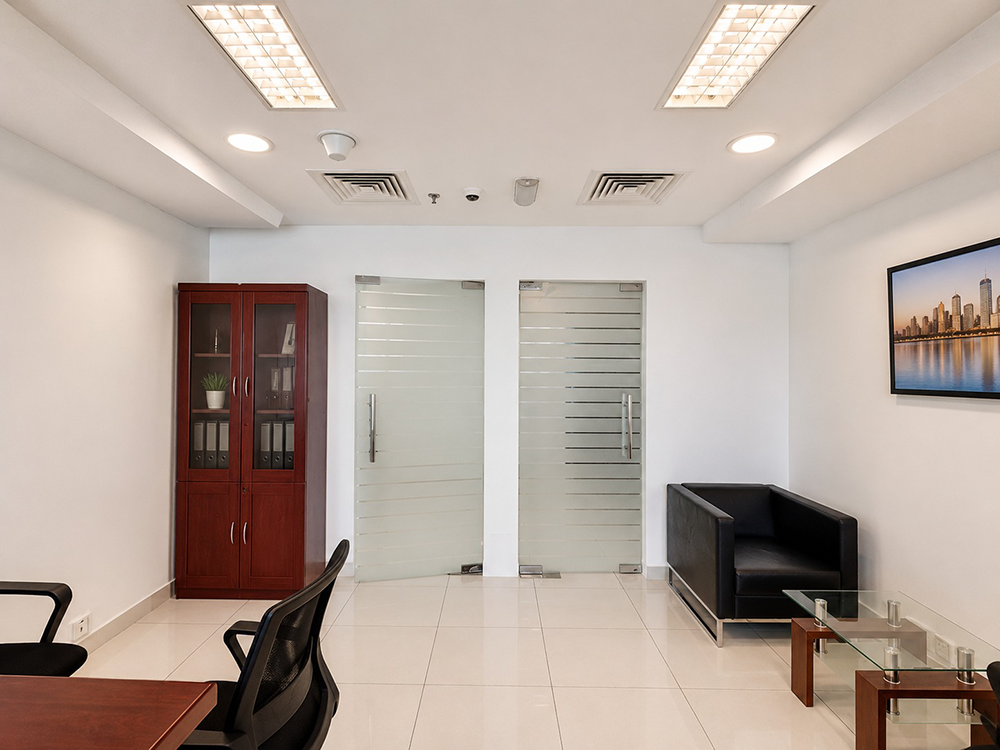Discover a semi-furnished office space for rent in Yes Business Tower, Al Barsha 1