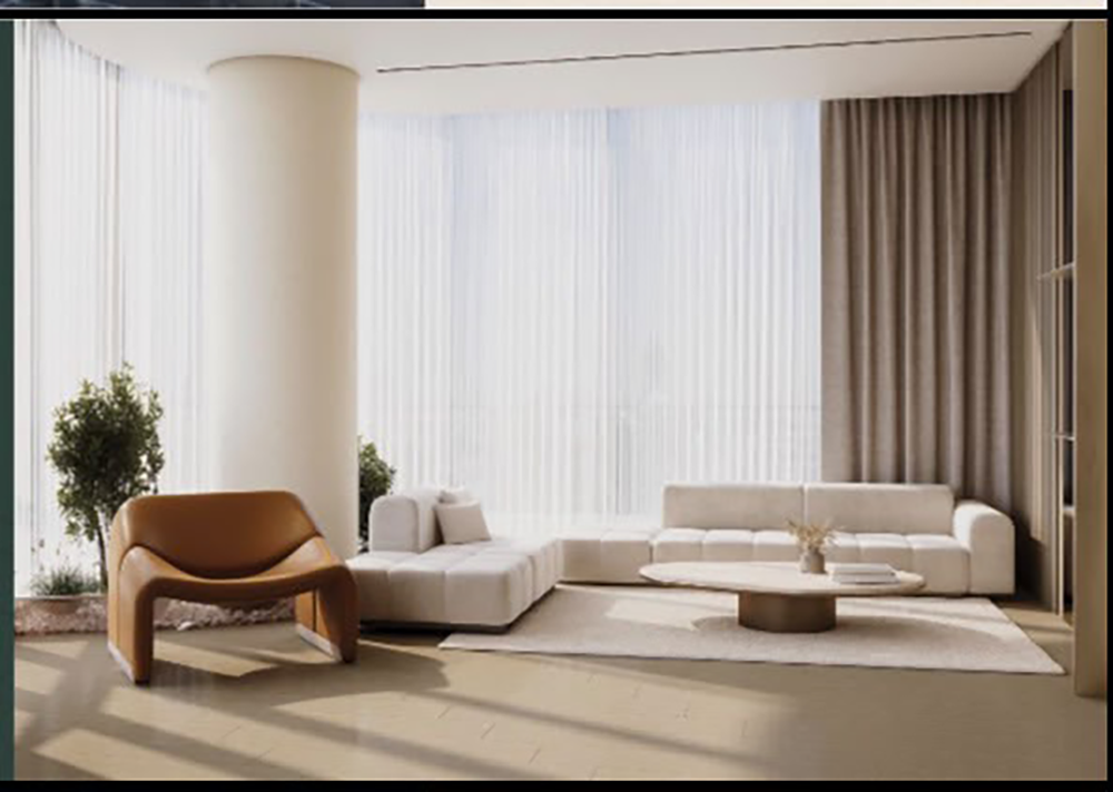 Modern apartment living room