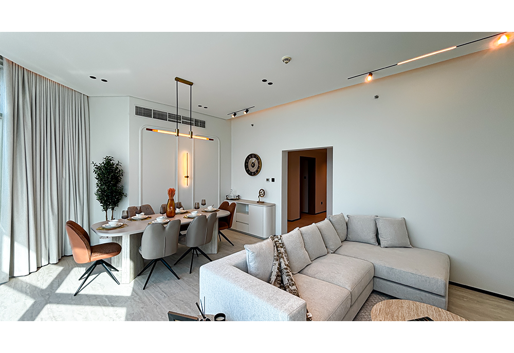 Spacious one-bedroom apartment interior
