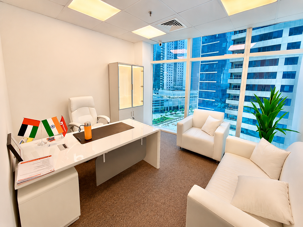 Fully furnished office space for rent in Park Lane Tower, Business Bay