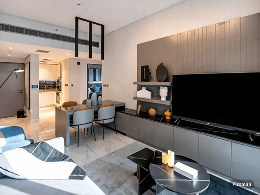 Comfortable seating and dining area