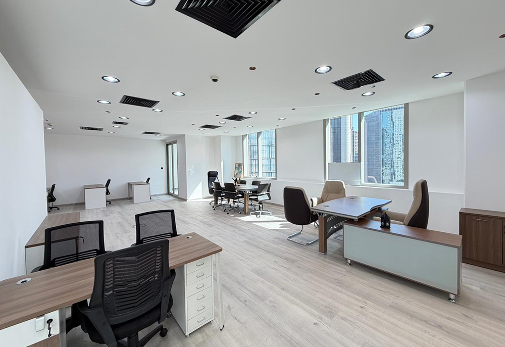 Office for Rent in Prism Tower | Fully Fitted & Furnished | Balcony