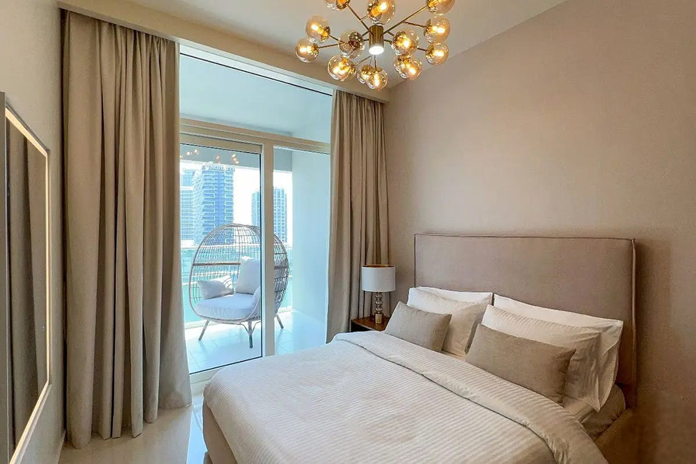 Modern furnished living room