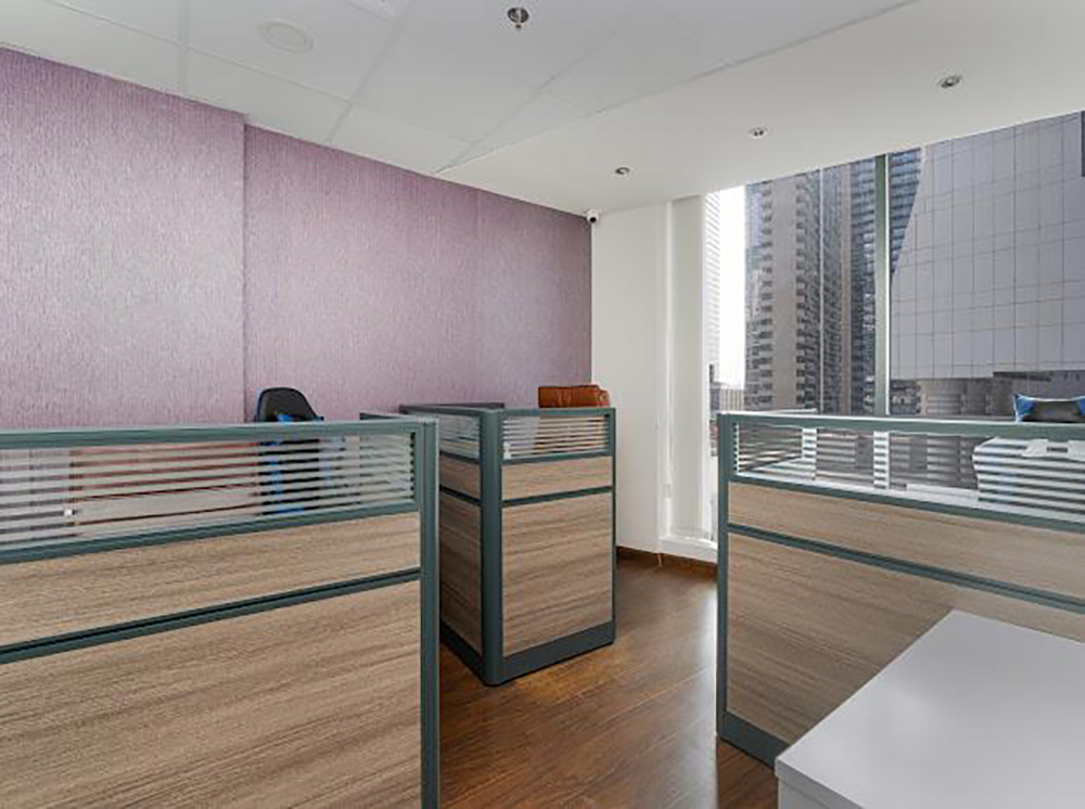 Professional office interior with open layout